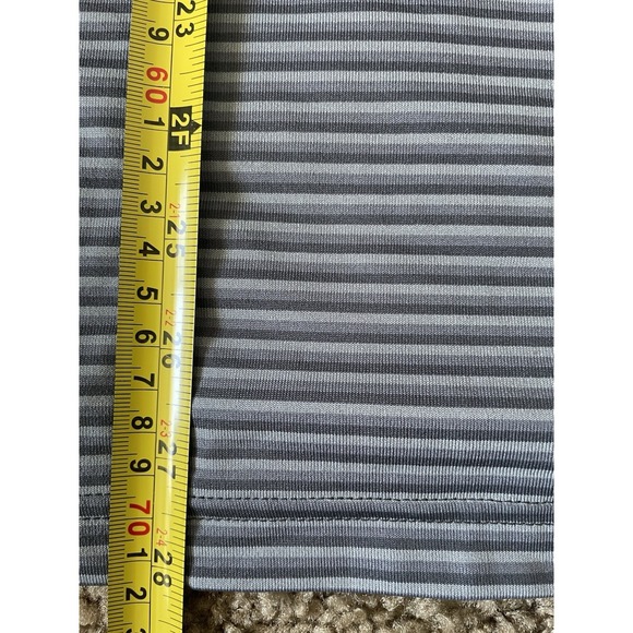 Under Armour Golf Drive Groove Stripe Polo Sun Protect Embroider Medium New JBHS - Picture 5 of 11